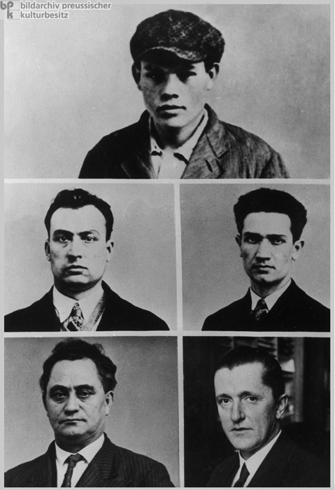 The Accused in the Reichstag Arson Trial (September 1, 1933)